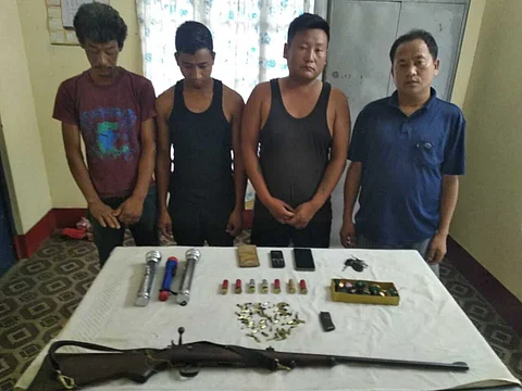 Suspected poachers arrested along Assam-Nagaland border in East Karbi Anglong, Arms Seized