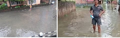 Guwahati under Flash flood woes, city roads waterlogged