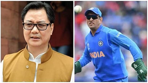 ‘M.S. Dhoni’s identity is country’s identity, BCCI should stand with him’: Sports Minister Kiren Rijiju