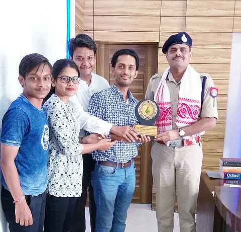 Voice of Environment felicitated Commissioner of Police Deepak Kumar in Guwahati