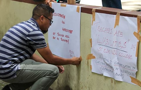 Meghalaya St Edmund’s College Teachers Resort to Indefinite Strike