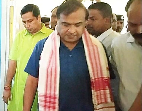 Dr Himanta Biswa Sarma reviews flood situation at Bajali after the recent flood