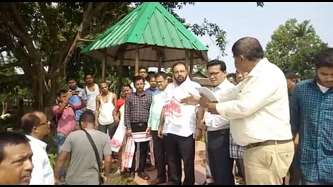 State Water Resources Minister Keshav Mahanta visits flood-affected areas in Biswanath