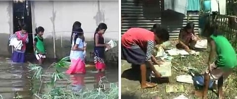 Floodwater recedes but flood-affected people in Assam lives helpless and homeless