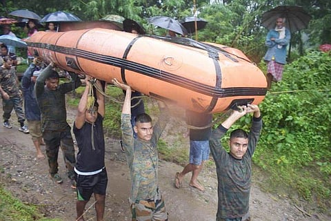 Assam Flood: Rescue Operation Carried Out by Indian Army near Beki River in Baksa