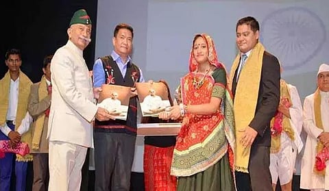 Arunachal Governor Dr. BD Mishra, CM Pema Khandu Witness Stage Show on Sardar Patel