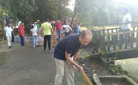Cleanliness drive by Kokrajhar administration ahead of Independence Day followed by tree plantation