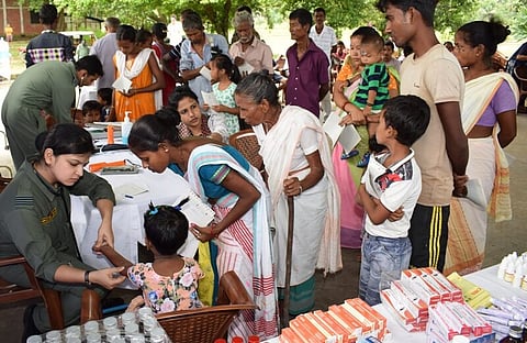Air Force Station Digaru organizes free medical camp for flood-affected villagers