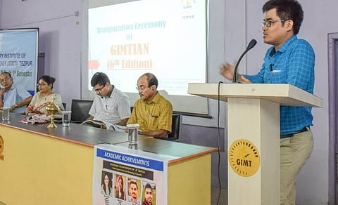 GIMT Tezpur releases annual magazine GIMTIAN at the college premises