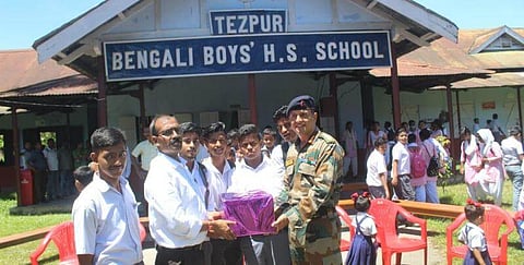 Lecture on Kargil War conducted by Gajraj Corps at Darrang College and Tezpur School