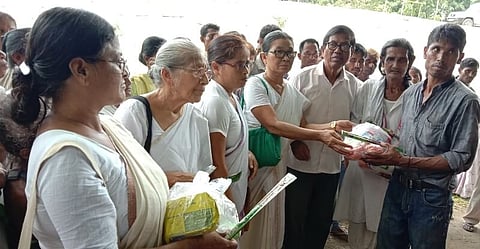 Maitree Ashram of Lakhimpur extends help to flood victims
