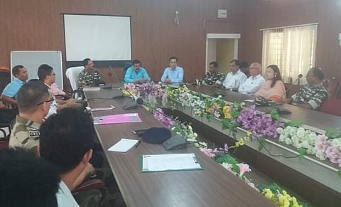 Meeting in Chirang DC office on preparations for 73rd Independence Day celebration