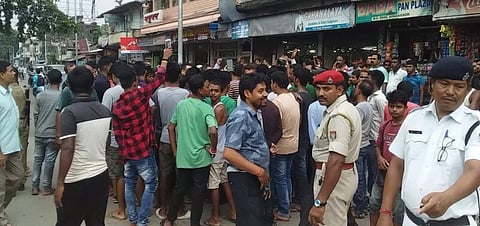 Public blocks road after retired teacher gets killed by stray cow in Bongaigaon