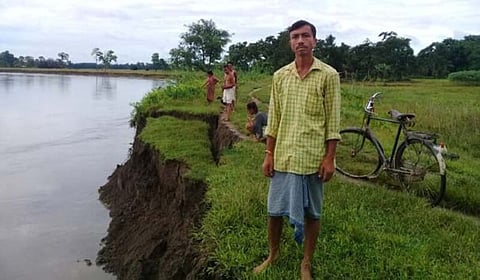 Unabated Erosion by Subansiri River continues in North Lakhimpur and Bihpuriya