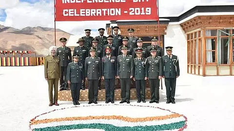 Indian and Chinese armies celebrate Independence Day at Kibithu
