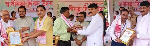 Eminent personalities of Darrang district felicitated on 73rd Independence Day