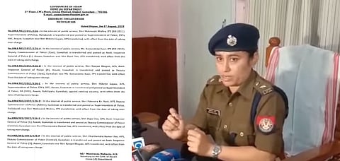 Major Reshuffle in Assam State Police Dept, DCP (East) Ramandeep Kaur posted as IGP(L)