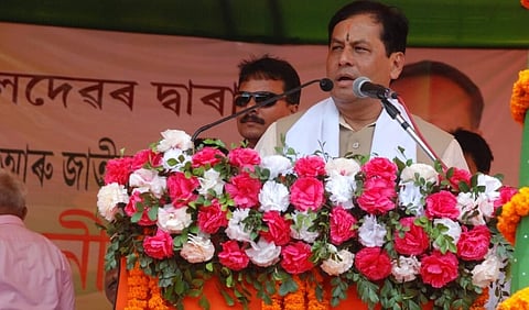 Programme for inclusion of beneficiaries at Chariduar attended by Chief Minister Sarbananda Sonowal