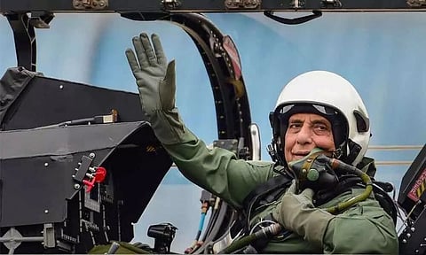 Defence Minister Rajnath Singh's Maiden Sortie on Tejas LCA in Bengaluru