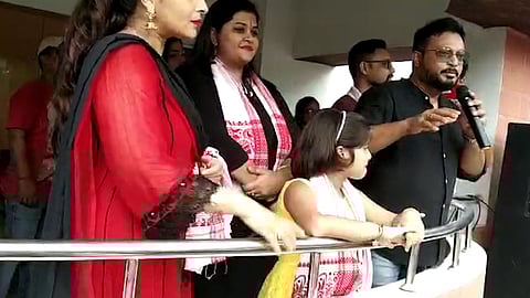 Jatin Bora, Barsha Rani Promote Ratnakar at Tamulpur