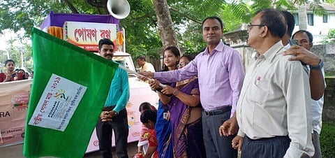 Dhubri DC Anant Lal Gyani Flags off Poshan Rath to Create Awareness