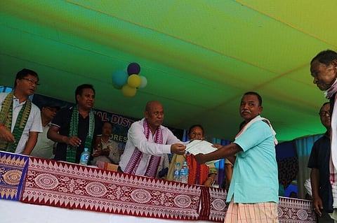 Hagrama Mohilary Distributes Land Titles to 793 Families in Kokrajhar