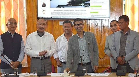 Minister Lahkmen Rymbui Launched Revamped Website of Forest & Environment