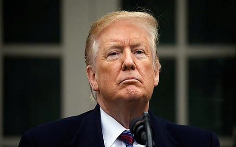 Donald Trump says his impeachment declares war on democracy