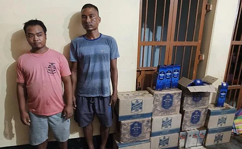 Police Seized Foreign liquor in Naka Check at Hailakandi