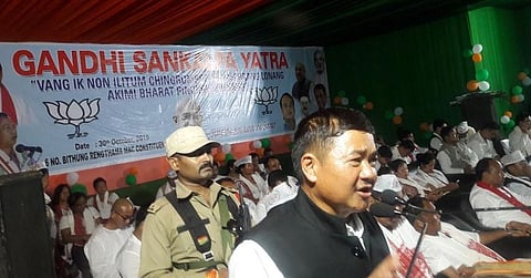 Follow teachings of Bapuji, KAAC CEM Tuliram Ronghang urges masses