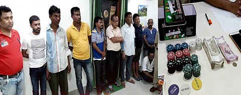 Gambling Den busted in Biswanath, 10 arrested, three cars seized