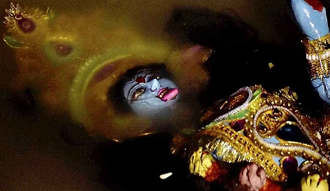 Idols of Goddess Kali immersed across Assam