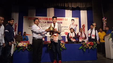 Boxing Champion Lovlina Borgohain Felicitated At Golaghat