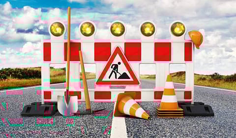 Students of Pub Behali HS School Stage Road Blockade at Nasbor on NH-15