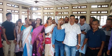 TET Centre Demanded in Dhakuakhana, Protest Meeting held in Lakhimpur