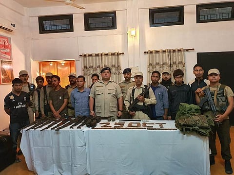 Six Hardcore ULFA (I) surrendered before Tinsukia Police, Arms & Ammunition Recovered