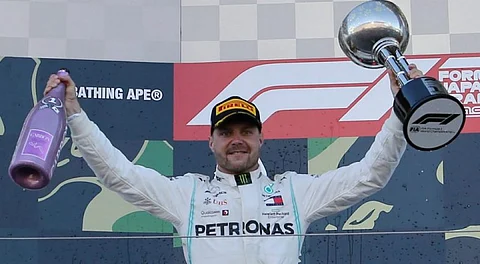 Finnish Driver Valtteri Bottas Wins Japanese Grand Prix