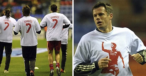 Jamie Carragher Apologizes to Patrice Evra for Wearing Suarez T-Shirts