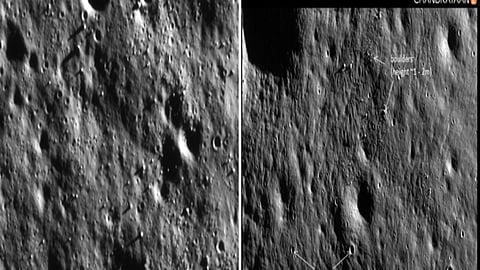 ISRO Releases Pictures of Moon Surface Clicked by OHRC