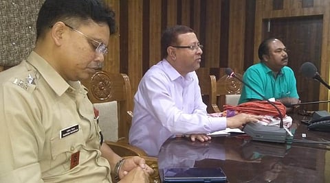 Biswanath DC Dhruva Jyoti Das interacts with Media Persons