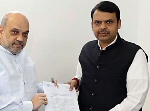 Devendra Fadnavis Meets Union Home Minister Amit Shah at Delhi