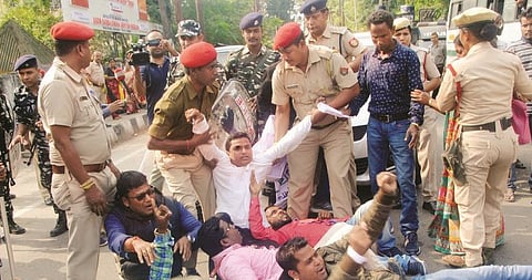 Assam Sanyogi teachers demand special TET; protest against sudden termination of duty