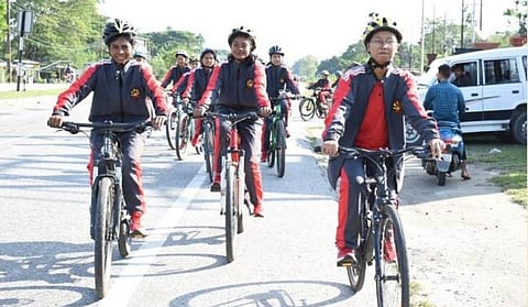 Indian Army under Operation Sadbhavana organizes All-girls Cycling Expedition
