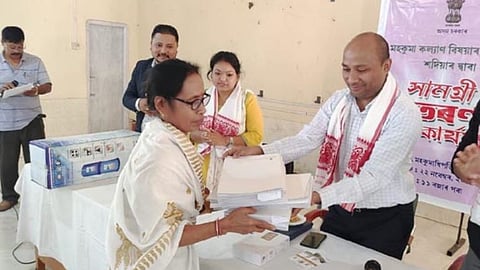 Grants-in-aid items distributed by Subdivisional Welfare Officer, Sadiya