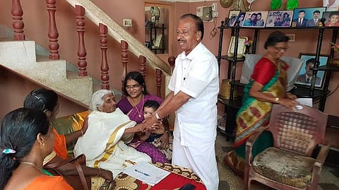 105-old centenarian returns to school to take Class 4 exams