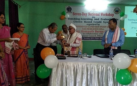 Workshop on teaching-learning & evaluation in CBCS underway at Gaurisagar