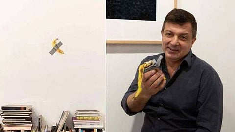 Artist eats $120,000 banana artwork