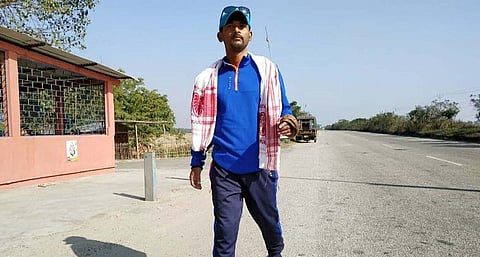 Bajali youth Khanin Roy walks to spread awareness about drug addiction