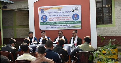 Mass cleanliness drive and awareness campaign against single-use plastic in Golaghat