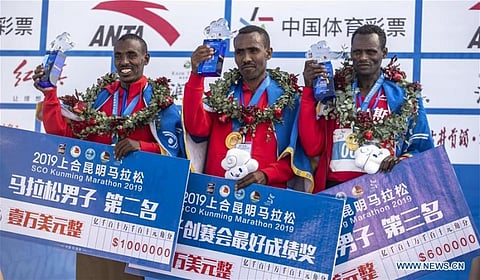 Ethiopian runners win 2019 SCO Kunming International Marathon